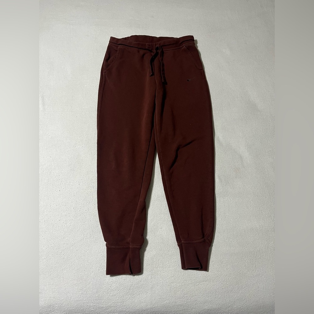 Nike Women's Small‎ Dri-Fit Joggers Brown Standard Fit Athletic Pants CU5495